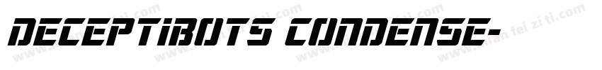 Deceptibots Condense字体转换